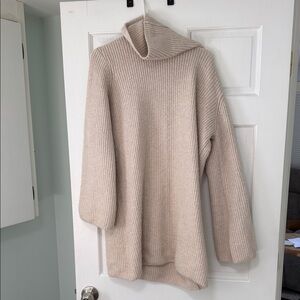 Steve Madden Cream Cowl Neck Sweater